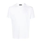 Stijlvolle witte T-shirts & Polos Tom Ford , White , Heren