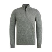 Stijlvolle Pullover met Halve Knoopkraag Vanguard , Gray , Heren