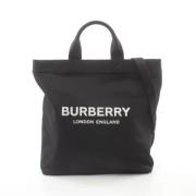 Pre-owned Canvas handbags Burberry Vintage , Black , Dames