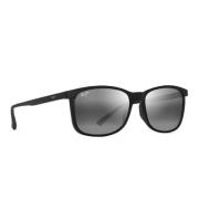 Gepolariseerde zonnebril zwart mat frame Maui Jim , Black , Heren