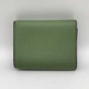 Pre-owned Leather wallets Loewe Pre-owned , Green , Dames