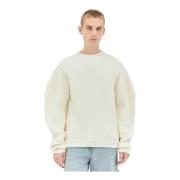 Wollen Crewneck Sweater Jil Sander , Beige , Heren