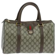 Pre-owned Leather gucci-bags Gucci Vintage , Beige , Dames