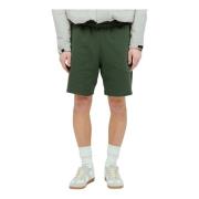 Franse Terry Shorts Katoen Elastische Tailleband Dime Mtl , Green , He...