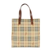 Pre-owned Canvas totes Burberry Vintage , Beige , Dames