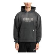 Drukknoop Patroon Logo Zak Hoodie Represent , Black , Heren