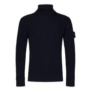 Blauwe Coltrui Sweater Aw24 Stone Island , Blue , Heren