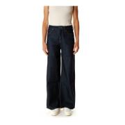 Retro Flared High Waist Jeans Lee , Blue , Dames