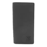 Pre-owned Leather wallets Louis Vuitton Vintage , Black , Dames