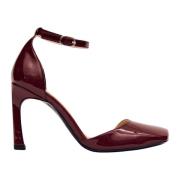 Liebe Onix Burgundy Leren Pumps Alohas , Red , Dames