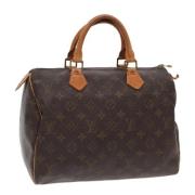 Pre-owned Canvas handbags Louis Vuitton Vintage , Brown , Dames