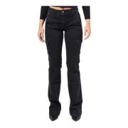 Zwarte Cargo Bootcut Jeans Guess , Black , Dames