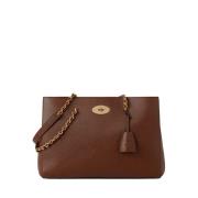 Ketting Tote Twee Toon Klassiek Graan Mulberry , Brown , Dames