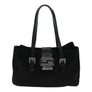 Pre-owned Suede fendi-bags Fendi Vintage , Black , Dames