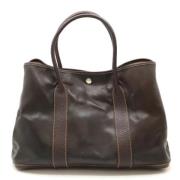 Pre-owned Leather totes Hermès Vintage , Brown , Dames