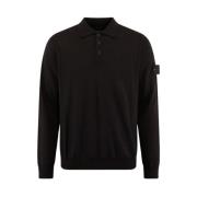 Ghost RWS Polo Shirt in zwart Stone Island , Black , Heren