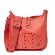 Pre-owned Leather shoulder-bags Hermès Vintage , Pink , Dames