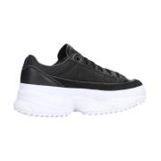 Zwarte Leren en Stoffen Sneakers voor Dames Adidas Originals , Black ,...