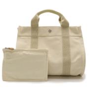 Pre-owned Canvas totes Hermès Vintage , Beige , Dames