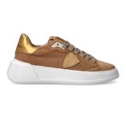 Sneakers Tres Temple Tennis Philippe Model , Brown , Dames