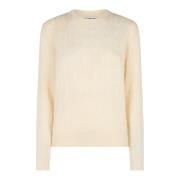 Luxe Cashmere Sweater Wit MC2 Saint Barth , White , Dames