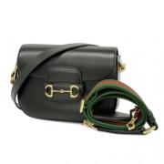 Pre-owned Leather gucci-bags Gucci Vintage , Black , Dames