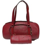 Pre-owned Leather handbags Louis Vuitton Vintage , Red , Dames