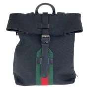 Pre-owned Canvas backpacks Gucci Vintage , Black , Dames