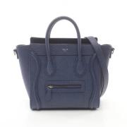 Pre-owned Leather handbags Celine Vintage , Blue , Dames