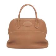 Pre-owned Leather handbags Hermès Vintage , Brown , Dames