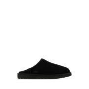 Klassieke Zwarte Suède Pantoffels UGG , Black , Heren