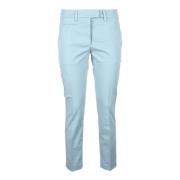 Katoen Elastaan Broek Dondup , Blue , Dames