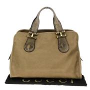 Pre-owned Leather gucci-bags Gucci Vintage , Beige , Dames