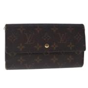 Pre-owned Canvas wallets Louis Vuitton Vintage , Brown , Dames