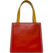 Pre-owned Leather handbags Loewe Pre-owned , Red , Dames