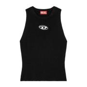 Zwarte Top voor Mannen Diesel , Black , Dames