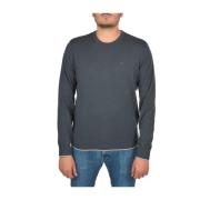 Logo Crewneck Sweater Grijs Contrastzoom Emporio Armani , Gray , Heren