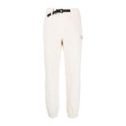 Stretch Corduroy Broek met Elastische Tailleband Moncler , White , Dam...