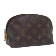 Pre-owned Canvas pouches Louis Vuitton Vintage , Brown , Dames