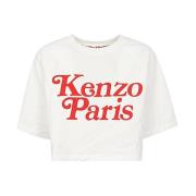 Casual Katoenen T-shirt Kenzo , White , Dames