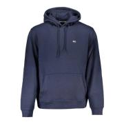 Blauwe hoodie met centrale zak Tommy Hilfiger , Blue , Heren