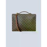 Pre-owned Canvas louis-vuitton-bags Louis Vuitton Vintage , Brown , Da...