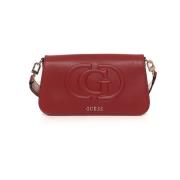 Schouderklep Kleine Tas Guess , Red , Dames