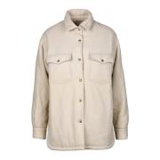 Wollen jas met andere vezels MC2 Saint Barth , Beige , Dames