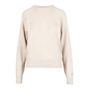 Stijlvolle Gebreide Trui Calvin Klein , Beige , Dames