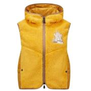 Gele Jassen Grenoble Fleece Vest Moncler , Yellow , Dames