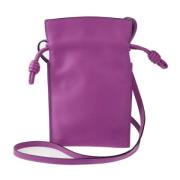 Pre-owned Leather shoulder-bags Loewe Pre-owned , Purple , Dames