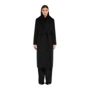 Wollen Jas - Groot Max Mara , Black , Dames