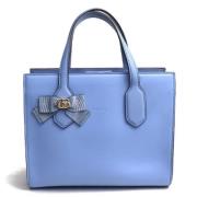 Pre-owned Leather gucci-bags Gucci Vintage , Blue , Dames