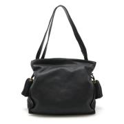 Pre-owned Leather shoulder-bags Loewe Pre-owned , Black , Dames